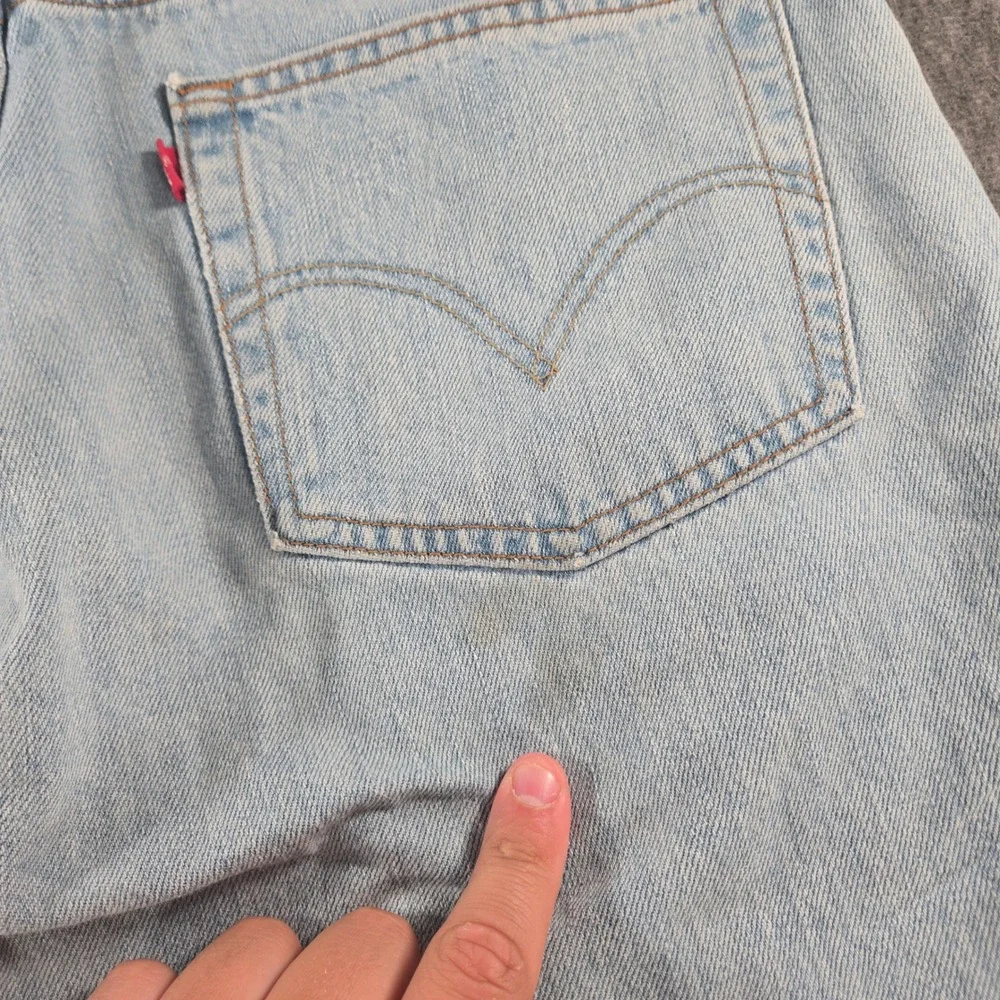 VTG Levi's 501 xx Jeans Men 34x32 Light Wash Button Fly Straight Leg Denim